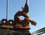 dragon finial roofer scaffolding