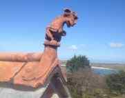 roof gargoyle installed near the UK coast